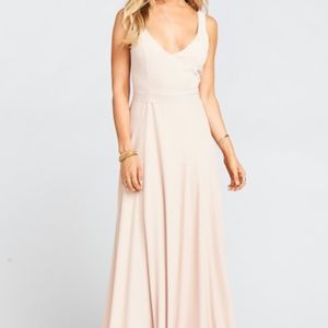 Jenn Maxi Dress in Dusty Blush Crisp